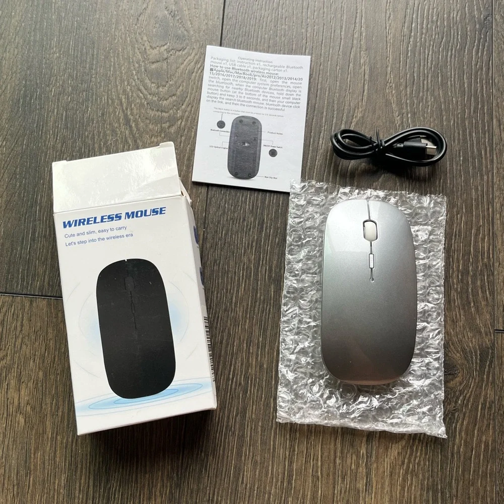 Silver Wireless Mouse